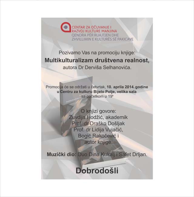 U četvrtak promocija knjige Multikulturalizam društvena realnost U četvrtak promocija knjige Multikulturalizam društvena realnost